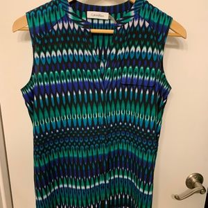 Calvin Klein Button Down Tank Collar #worklife